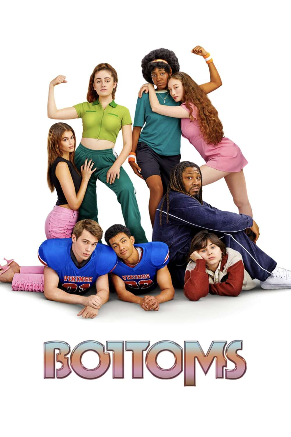 Bottoms cover with cast of film