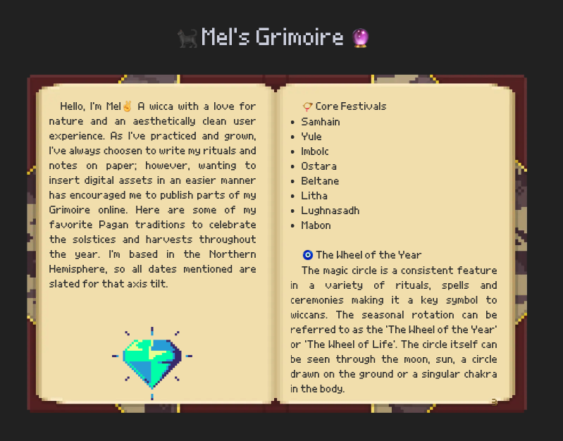Grimoire project screenshot
